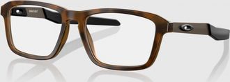 Oakley Unisex Quad Out Glasses In Satin Brown/ Tortoise
