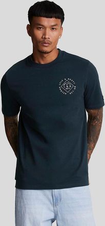 Lyle & Scott Lyle And Scott Mens Stamp T-Shirt - Navy - Size: 40