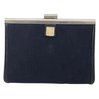 Dior Pre-owned Vintage Trotter Pouch - Dames - Pre-owned - Blauw - Maat: ONE Size Leer