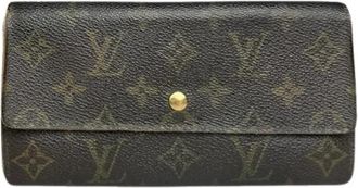 Louis Vuitton Pre-owned Leren Portemonnee - Dames - Vintage Accessoires - Bruin - ONE Size - Leer - Vintage
