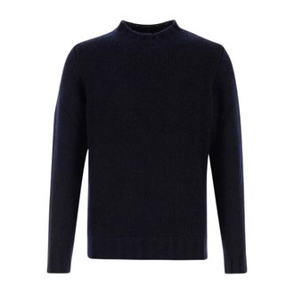 Fedeli Cashmere Knitwear, male, Blue, Size: XL Cashmere Blend Turtleneck Sweater