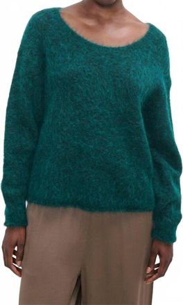 American Vintage Nuny Sweater In Black Marbled Cypress