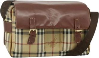 Burberry Pre-owned Cross Body Bags, female, Beige, Size: ONE SIZE Pre-owned Plastic Shoulder Bag