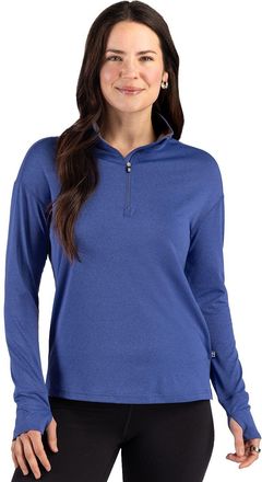 Cutter & Buck Forge Recycled Four-Way Stretch Womens Quarter Zip Pullover