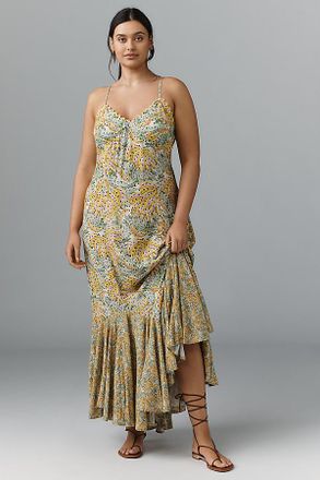 Conditions Apply Ellianna Ruffled Slip Maxi Dress