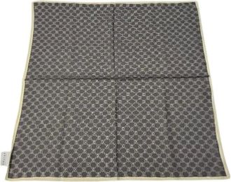 Celine Pre-owned Scarves, female, Gray, Size: ONE SIZE Pre-owned Silk Scarf
