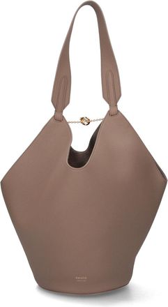 Khaite Lotus Small Tote Bag - Brown