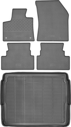 OEM Juego De Alfombrillas De Goma Para Coche Y Alfombrilla Para Maletero Para Opel Grandland X Crossover (2017)