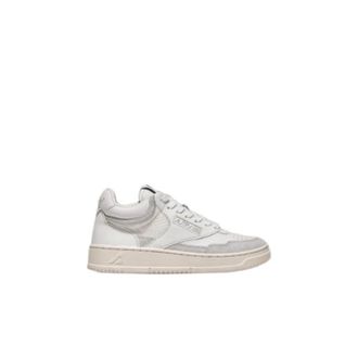Autry Open Mid - Heren - Sneakers - Wit - 44 EU - Katoen - Schoenen