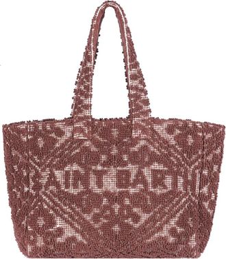 MC2 Saint Barth Vanity Tufting Tote Bag - Dames - Shoppers - Bruin - ONE Size - Katoen - Tassen