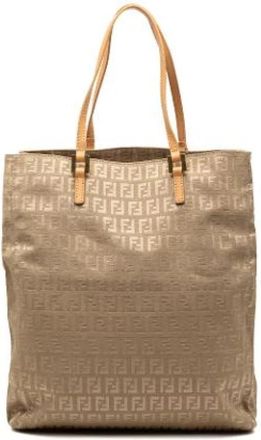 Fendi Pre-owned Canvas Tote - Dames - Vintage Shopper - Beige - ONE Size - Vintage