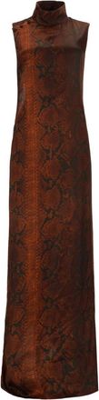 Jean Paul Gaultier Python Print Long Dress