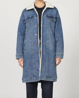 Dear John Denim Dallas Long Jacket In Pool Wave