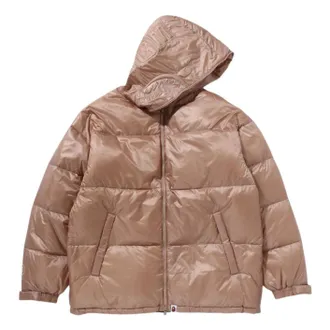 A Bathing Ape Shark Relaxed Fit Down Jacket Beige 1K80-144-002-BGE
