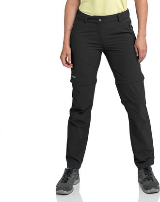 Sch&ouml;ffel Zip-off-Hose SCH&Ouml;FFEL Pants Ascona Zip Off, Damen, Gr. 42, N-Gr, schwarz, Obermaterial: 89% Nylon, 11% Elasthan, Hosen Zip-off-Hose, aus Nylon, mit El