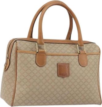Celine Pre-owned Vintage Macadam Hand Bag - Dames - Vintage Handtas - Bruin - ONE Size - Leer - Vintage