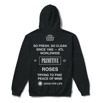 Primitive Unisex - Outkast Stripespull Over Hoodie In Black