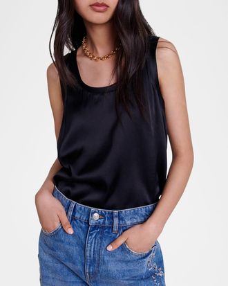 Maje Lourma Silk Tank Top