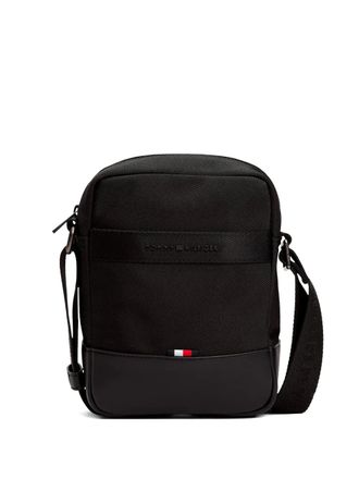 Tommy Hilfiger logo-plaque shoulder bag - men - Polyester - OS - Black