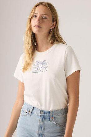 Levi's Graphic Favorite Tee - Donna - L - Bianco / Rhinestone Eagle Poster Reissue Sugar Swizzle