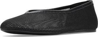 Calvin Klein Zinya Womens Flat Shoes Black Net : 7.5 M, Faux Leather