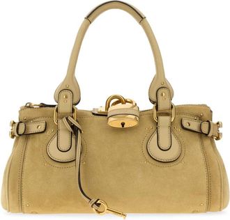 Chlo&eacute; Paddington Handtas - Dames - Handtassen - Geel - ONE Size - Leer - Tassen