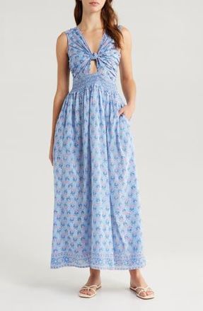 Alicia Bell Willow Cutout Sleeveless Cover-Up Maxi Dress in Light/Pastel Blue at Nordstrom Rack, Size X-Large