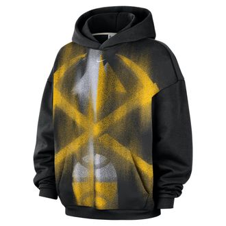 Nike Denver Nuggets Standard Issue Nike Mens NBA Fleece Basketball Hoodie in Black | IQ2477-010