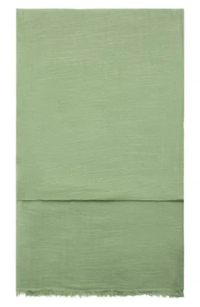Mango Cotton Blend Scarf in Green at Nordstrom