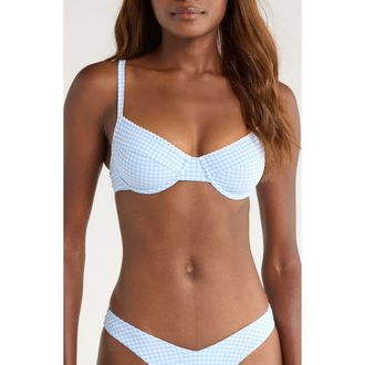 Kulani Kinis Decorative Underwire Bikini Top in Skinny Dip at Nordstrom Rack, Size Medium