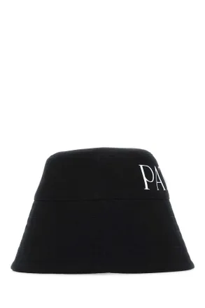 Patou Womens Black Canvas Hat 999b Co - Cotton Cappelli E Fasce Per Capelli