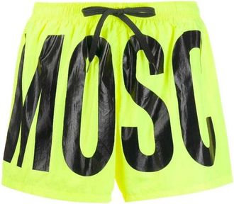 Moschino Heren Logo Zwemshort (Helder geel)