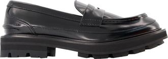 Alexander McQueen Alexander Mcqueen Womens Loafers - - Black - Leather - Size EU 42