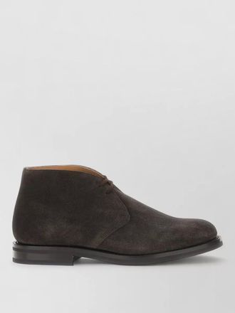 Churchs suede ankle boots round toe design