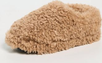 Apparis Womens Misha Bouclette Slippers In Camel
