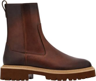 Ferragamo Leather Ankle Boots, Size 13