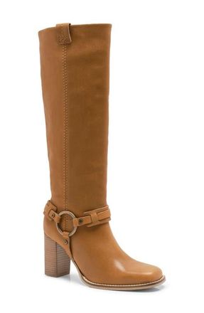 Free People Heidi Harness Tall Boot in Toffee Leather at Nordstrom, Size 8.5
