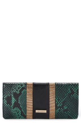 Brahmin Ady Croc Embossed Leather Wallet in Multi Venezia at Nordstrom