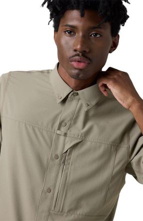 Backcountry Tahoe Woven Convertible Snap-Up Shirt - Mens in Fallen Rock at Nordstrom, Size Xx-Large