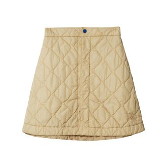 Burberry Diamond-quilted Miniskirt