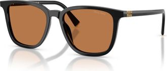 Miu Miu MU B03S Zonnebril - Dames - Zonnebrillen - Zwart - 53 MM - Accessoires