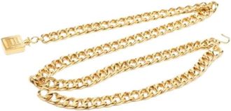 Chanel Pre-owned Belts, female, Yellow, Size: ONE SIZE Pre-owned Vintage Chain Belt