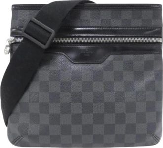 Louis Vuitton Pre-owned Cross Body Bags, male, Gray, Size: ONE SIZE Pre-owned Damier Graphite Shoulder Bag