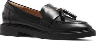 FRANKiE4 Octavia Leather Loafer in Black Polish at Nordstrom, Size 9.5