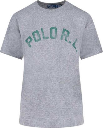 Polo Ralph Lauren Grey Crew Neck Graphic Logo T-Shirt