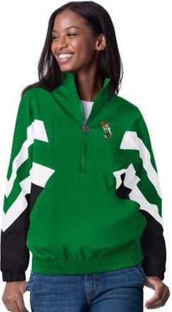 Starter Womens Starter Kelly Green Boston Celtics Renegade Oxford Half-Zip Jacket at Nordstrom, Size Medium