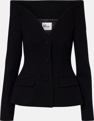 Self Portrait Cr&ecirc;pe blazer