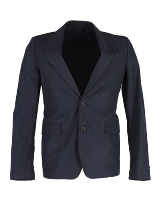 Alexander McQueen Alexander McQueen Pre-owned Mens Blazer in Blue Wool - Size IT 50 (Mens)