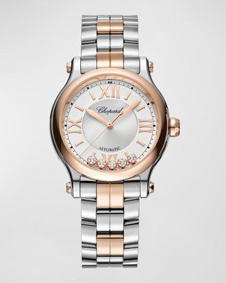 Chopard Happy Sport 33mm 18K Rose Gold Two-Tone Watch