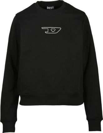 Diesel Felpa - Dames - Sweatshirts - Zwart - XS - Katoen - Hoodies & sweatvesten